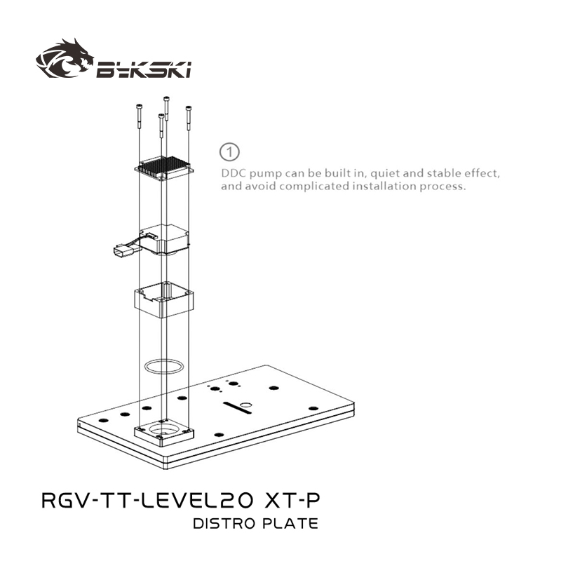 Bykski RGV-TT-LEVEL20XT-P Acry - đánh giá và giá Distro Plate Ddc Pump Combo