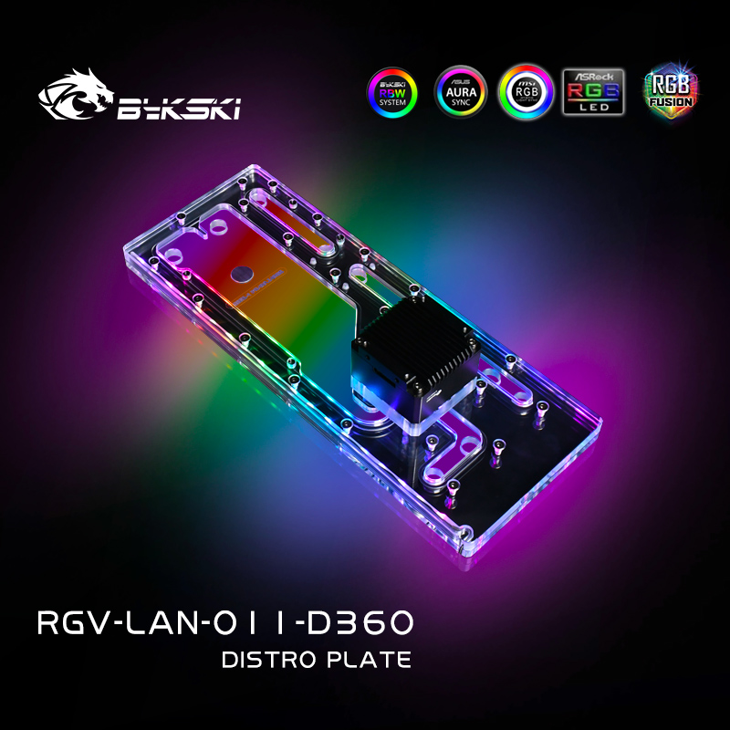 BYKSKI Distro Plate Acrylic Bo - đánh giá và giá Distro Plate Ddc Pump Combo