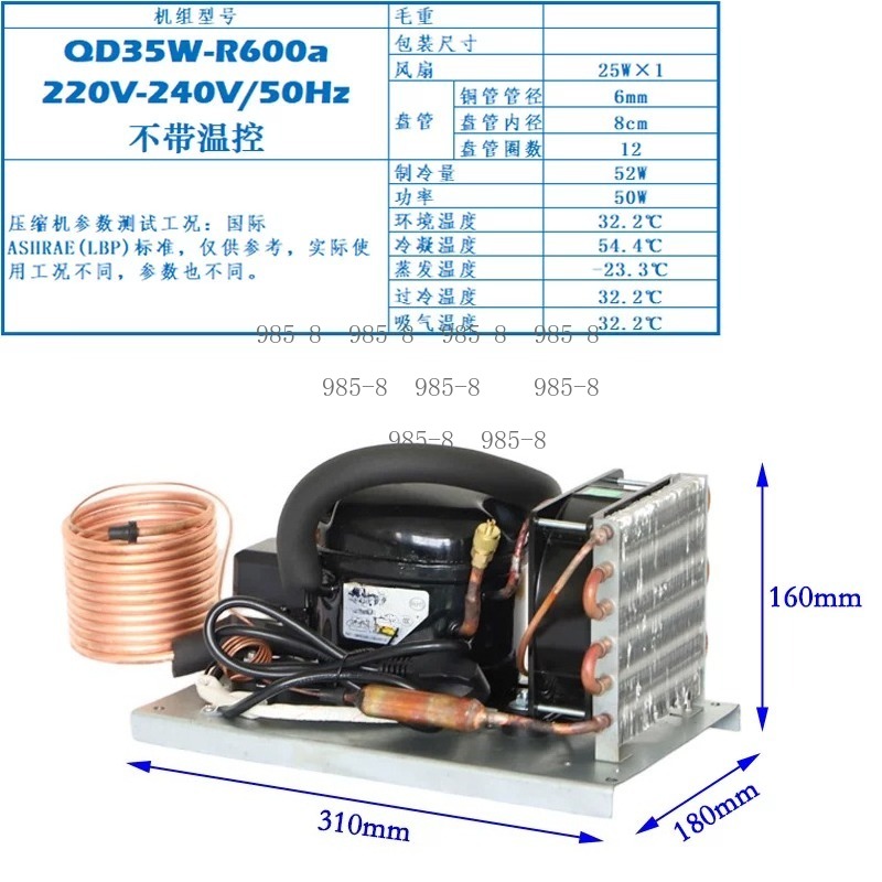 220V QD30W Compact Water Chill - đánh giá và giá Chiller Water Cooling System Pc