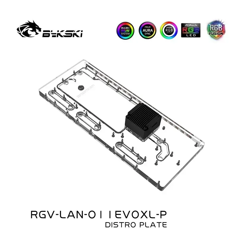 Bykski Acrylic Distro Plate /B - đánh giá và giá Distro Plate Ddc Pump Combo