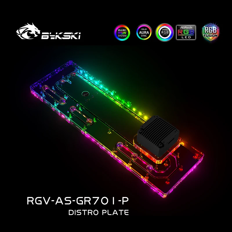 BYKSKI Distro Plate Acrylic Re - đánh giá và giá Distro Plate Ddc Pump Combo