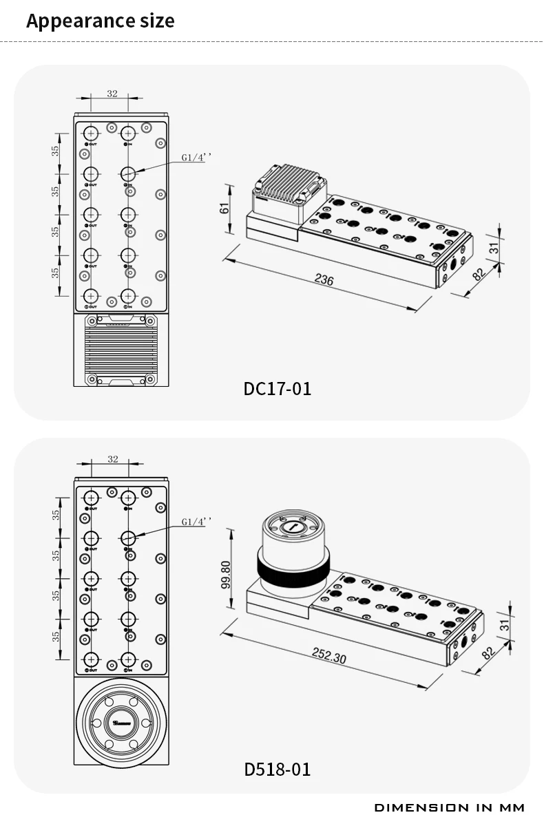 Barrow DC17-01 Stainless Steel - đánh giá và giá Integrated Pump Reservoir Distro Plate