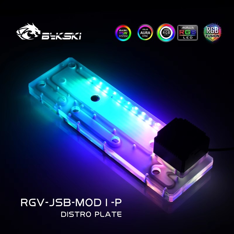 BYKSKI Acrylic Board Water Cha - đánh giá và giá Distro Plate Ddc Pump Combo